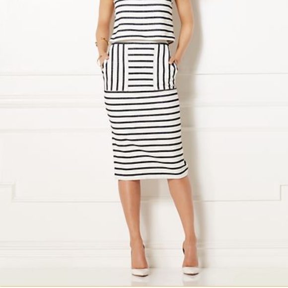 eva mendes for New York & Company Dresses & Skirts - Eva Mendes Striped Pencil Skirt Size 4